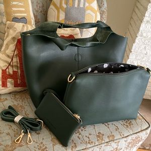 Melie Bianco Gorgeous Green Multi Bag